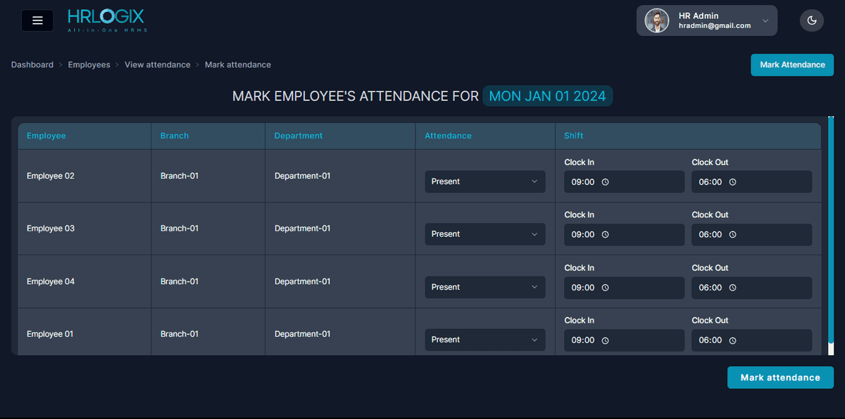 Mark Attendance